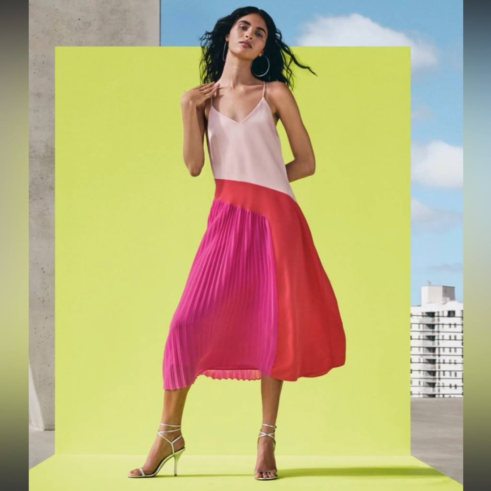 Cushnie for Target Pink Pleated Dress - size 8